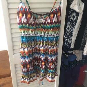 Tie dye babydoll tank top.
